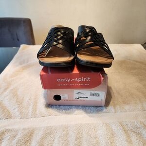 Easy Spirit Black Sandals Comfortable Casual Footwear